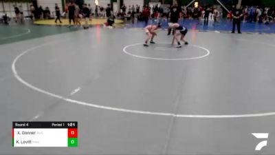 98 lbs Round 4 - Xzephren Donner, Russell Wrestling Club vs Kellen Lovitt, Milford Wrestling Club