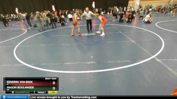 114 lbs Cons. Round 3 - Mason Boulanger, WI vs Kendrin Van Beek, IA