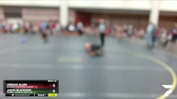 125 lbs Round 4 (6 Team) - Jordan Allen, Glasgow Wrestling Academy vs Jason Blackmon, Modern Warrior Wrestling