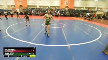 141 lbs Semifinal - Xavier Pena, Centenary (NJ) vs Gabe Goss, Oswego State