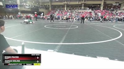 92 lbs Champ. Round 1 - Ryker Prater, Pratt vs Damian Kisling, Carroll