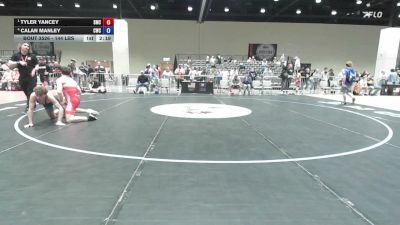 144 lbs Semis - Tyler Yancey, Spartan Mat Club vs Calan Manley, Cowboy Wrestling Club