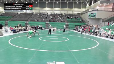 157 lbs Quarters & 1st Wb (16 Team) - Christopher Thomas, Carrollton vs Callum McCormack, Buford HS