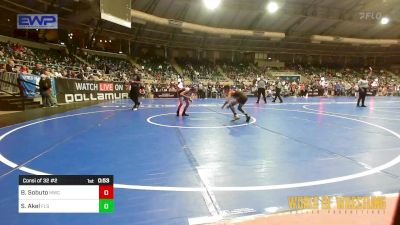 84 lbs Consi Of 32 #2 - Brady Sobuto, Malvern Wrestling Club vs Sawyer Akel, Florida Scorpions