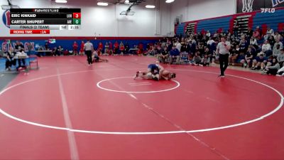 157 lbs Finals (2 Team) - Eric Kinkaid, Loras vs Carter Shupert, Averett