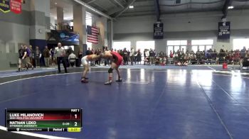 149 lbs Prelim - Nathan Leko, Otterbein University vs Luke Milanovich, Ohio Wesleyan University