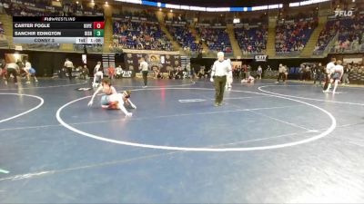 110 lbs Consy 2 - Carter Fogle, Boyertown vs Sanchir Edington, Bishop McCort