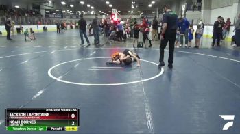 55 lbs Champ. Round 1 - Jackson LaFontaine, Stockbridge Mayhem WC vs Noah Dornes, Clinton WC