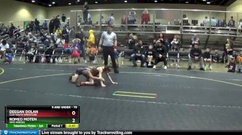 70 lbs Champ. Round 1 - Deegan Dolan, Clio Youth Wrestling vs Romeo Moten, Ohio Heroes