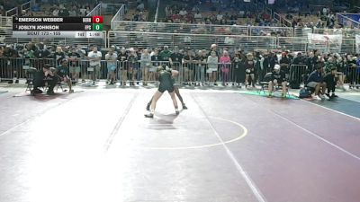 105 lbs Quarterfinal - Joslyn Johnson, Flagler Palm Coast vs Emerson Webber, Hernando