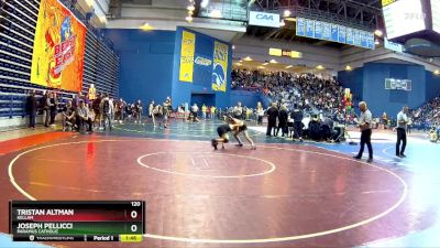 120 lbs Champ. Round 1 - TRISTAN ALTMAN, Kellam vs Joseph Pellicci, Paramus Catholic