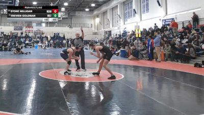 132 lbs Consi Of 8 #2 - Stone Milligan, New Canaan vs Trevien Goldman, Wilton