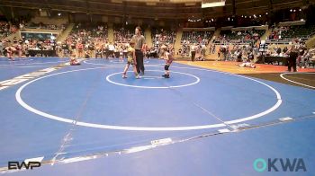 49 lbs Round Of 16 - McCoy Guinn, Fort Gibson Youth Wrestling vs Dawson Smith, Sallisaw Takedown Club