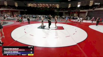 140 lbs Semifinal - Madilynn Ingram, Edmond North High School Wrestling vs Makaelyn Gregg, Hurricane Wrestling Academy