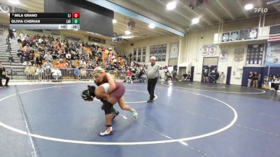 145 lbs 7th Place Match - Mila Grano, San Jacinto vs Olivia Cherian, La Serna