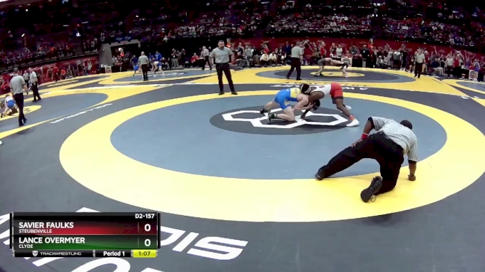 D2-157 lbs Quarterfinal - Savier Faulks, Steubenville vs Lance Overmyer ...