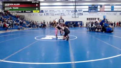 132 lbs Cons. Round 2 - Samuel Teape, PRAGUE vs Jameson Allen, Sperry