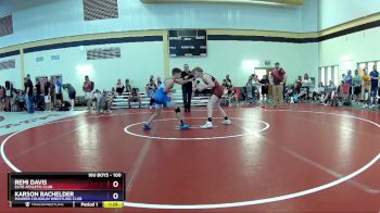 100 lbs Cons. Round 3 - Remi Davis, Elite Athletic Club vs Karson Bachelder, Maurer Coughlin Wrestling Club