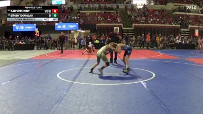 89 lbs Cons. Round 5 - Brody Douglas, Falls Academy vs Sawyer Hunt, Mine Yard Dogs Wrestling Club