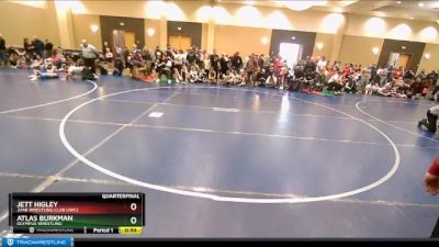 69 lbs Quarterfinal - Atlas Burkman, Olympus Wrestling vs Jett Higley, Juab Wrestling Club (JWC)