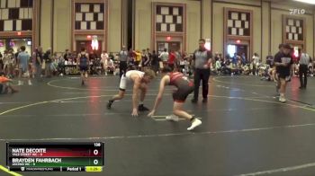 138 lbs Semis & 1st Wrestleback (8 Team) - Nate DeCoite, Yale Street WC vs Brayden Fahrbach, Ascend WC