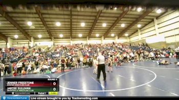 82 lbs Round 3 - Jenner Freestone, Aviator Wrestling Club vs JaeCee Sullivan, Grantsville Wrestling Club