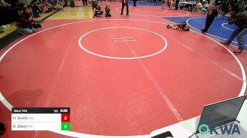 40 lbs Semifinal - Hadley-Glen Smith, Tahlequah Wrestling Club vs Ryker Davis, Tulsa Blue T Panthers