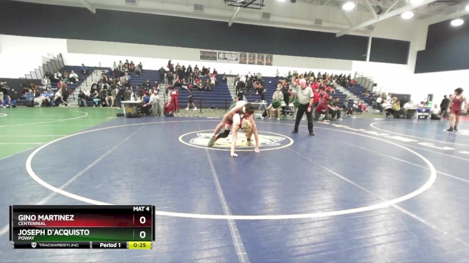 152 lbs Cons. Round 4 - Joseph D`Acquisto, Poway vs Gino Martinez ...