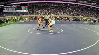 D2-126 lbs Cons. Round 3 - Payton Paguada, Allendale HS vs Zach Dekorne, Sparta HS