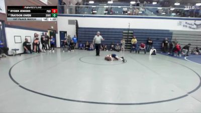 63 lbs 1st Place Match - Trayson Owen, 208 Badgers Wrestling Club vs Ryder Jenkins, Preston Warriors Wrestling