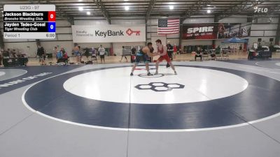 97 kg Cons. Quarters - Jackson Blackburn, Broncho Wrestling Club vs Jayden Tadeo-Gosal, Tiger Wrestling Club