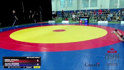 57kg 3rd Place Match - Kiera Stedall, Edmonton WC vs Olivia Rhodes, Ukee Storm Wrestling