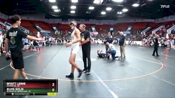 135 lbs Quarterfinal - Elvis Solis, Gladiator Wrestling vs Wyatt Lewis, Clovis HS