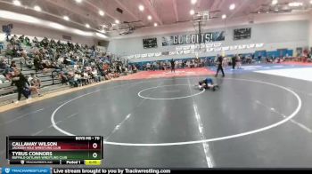 70 lbs 5th Place Match - Tyrus Connors, Buffalo Outlaws Wrestling Club vs Callaway Wilson, Jackson Hole Wrestling Club