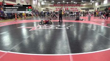 90 lbs Champ. Round 2 - Bennett Loney, St. Croix Falls vs Mason Winslow, MN Elite