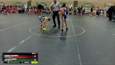 64 lbs Finals (2 Team) - Jayson Knox, Lions Den vs Jaisen Sharma, Warhawks