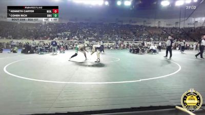 B5A-157 lbs Semifinal - Cohen Rich, Bishop McGuinness vs Kenneth Carter, McAlester