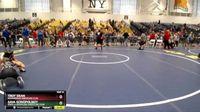 81 lbs Cons. Round 4 - Troy Dean, Gouverneur Wrestling Club vs Sava Gonopolskiy, Gorilla Grapplers Wrestling Club