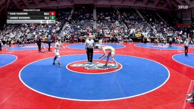 3A-165 lbs Quarterfinal - James Bowers, West Laurens vs Sam Harkins, White County