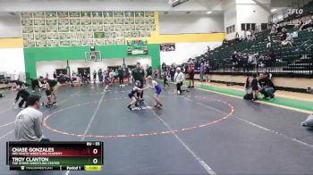 55 lbs Round 3 - Troy Clanton, The Storm Wrestling Center vs Chase Gonzales, Mid-South Wrestling Academy