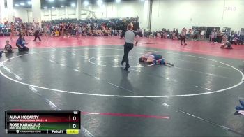 115 lbs Champ Round 1 (16 Team) - Rose Karakulis, Iron Lion Wrestling vs Auna McCarty, Indiana Smackdown Girls