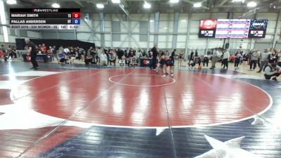 U20 Women - 55 lbs Cons. Round 2 - Mariah Smith, TX vs Pallas Andersen, UT