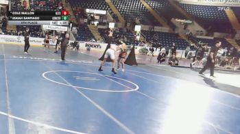 132 lbs 5th Place - Cole Mallon, Greater Lawrence vs Izaiah Santiago, Central Catholic