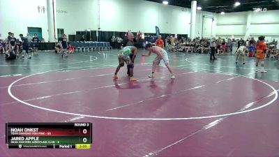 215 lbs Round 3 (8 Team) - Jared Apple, Head Hunters Wrestling Club vs Noah Onkst, Team Diamond Fish Pink