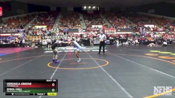 105 lbs Quarterfinal - Emma Hall, Coffeyville-Field Kindley vs Veronica Greene, Cimarron HS