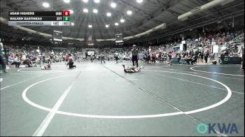 55 lbs Quarterfinal - Adam Highers, Broken Arrow Wrestling Club vs Walker Gastineau, Standfast