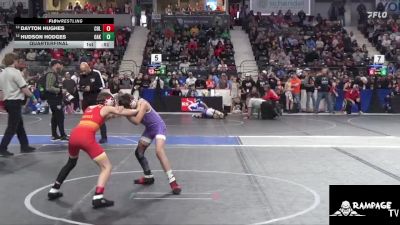 76 lbs Quarterfinal - Hudson Hodges, Oakley vs Dayton Hughes, Columbus