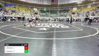 96 lbs Quarterfinal - Carter Wallace, Battlefield Wrestling Club vs Zayne Dodson, Prairie Grove Youth Wrestling