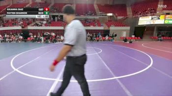 105 lbs Round 2 - Quarters & 1st Wb (16 Team) - Julianna Diaz, Conroe Caney Creek vs Payten Shannon, Weatherford