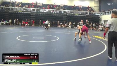 184 lbs Champ. Round 2 - Roman Loya, Mt. San Antonio College vs Luke Harrison, Sacramento City College